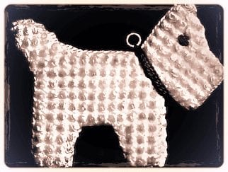 Scottish pot holder vintage crochet