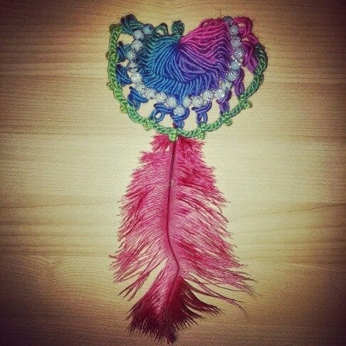 Beaded Hairpin crochet necklace