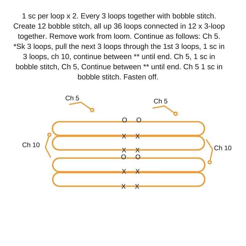 hairpin crochet diagram