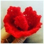crochet rose petal pattern
