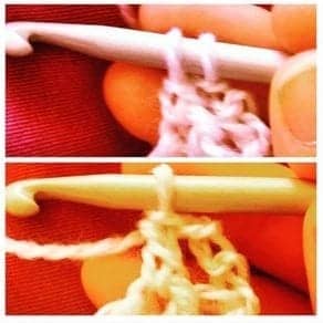 how to crochet double crochet dc working row