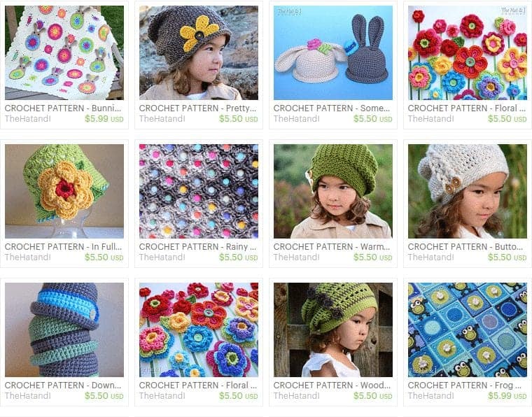 CROCHET PATTERNS from The Hat & I by TheHatandI on Etsy.clipular