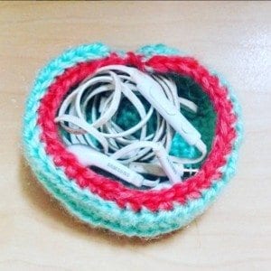 crochet pattern free heart shaped bowl