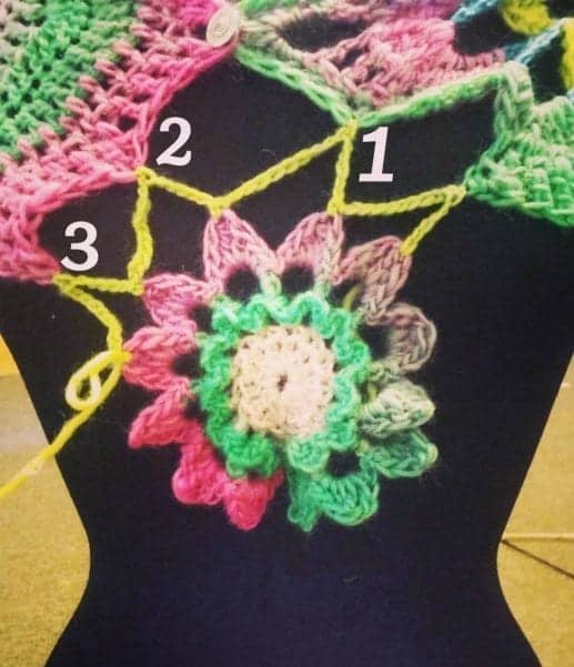 crochet bird bolero