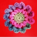 crochet flower 3D free crochet flower pattern