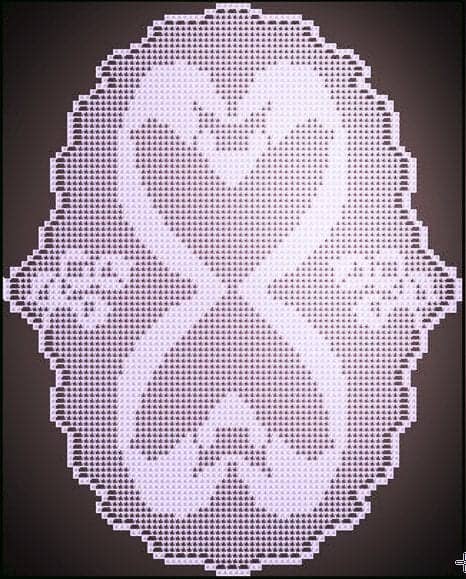 Filet crochet pattern swan crochet filet pattern
