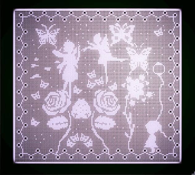Fairy Garden Filet Crochet Pattern
