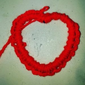 heart shaped crochet