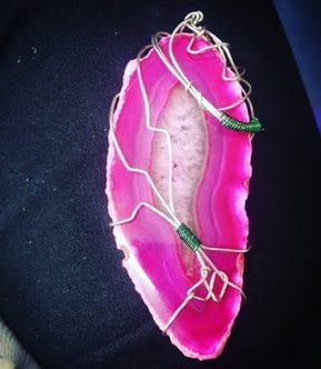 How to wire wrap an Agate necklace