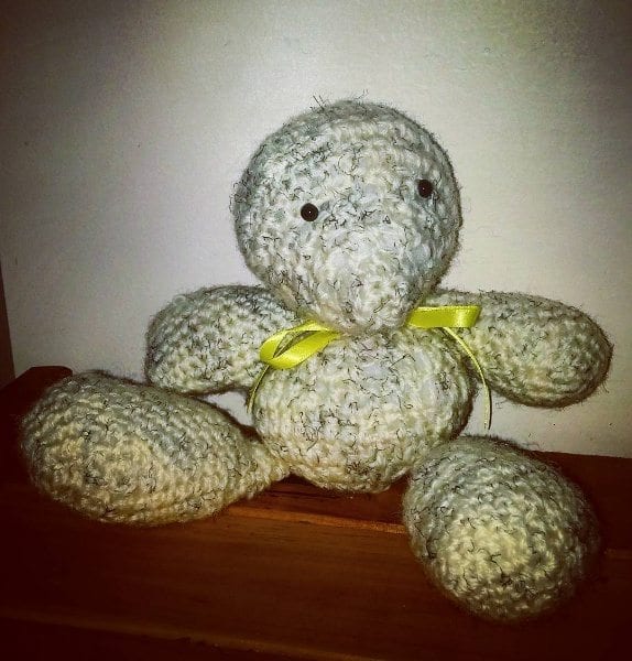 Crochet polar bear