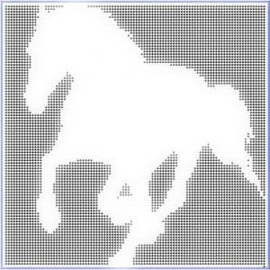 horse filet crochet pattern free horse crochet pattern