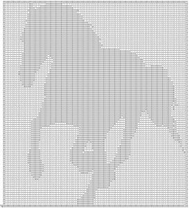 Free filet crochet pattern horse filet crochet free pattern