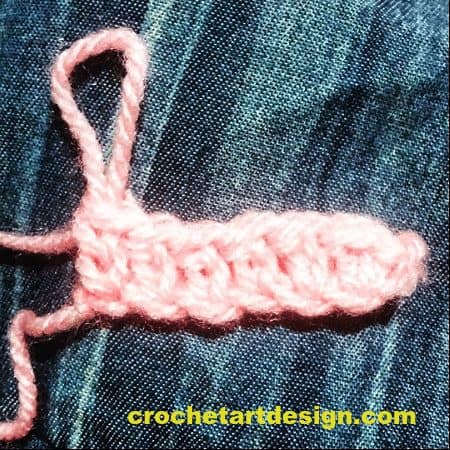 How to crochet extended single crochet