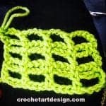 String Net crochet stitch crochet string net stitch