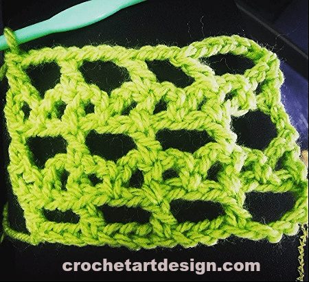 How to Crochet Bar and Lattice Stitch