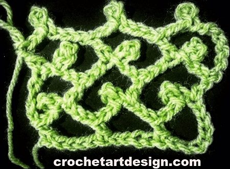 How to crochet crazy picot mesh