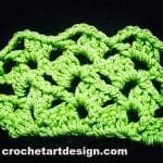 offset scallops crochet stitch crochet offset stitch