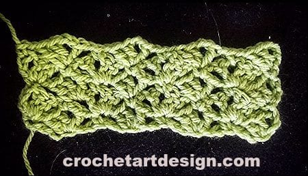 How to crochet Lozenge Stitch