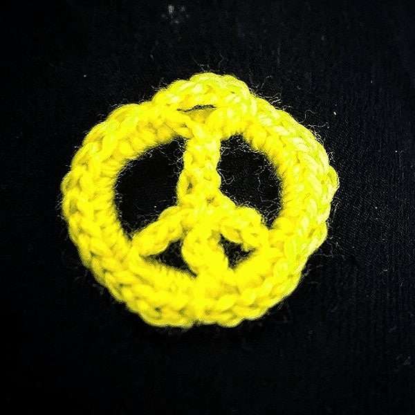 Peace symbol crochet pattern How to Crochet