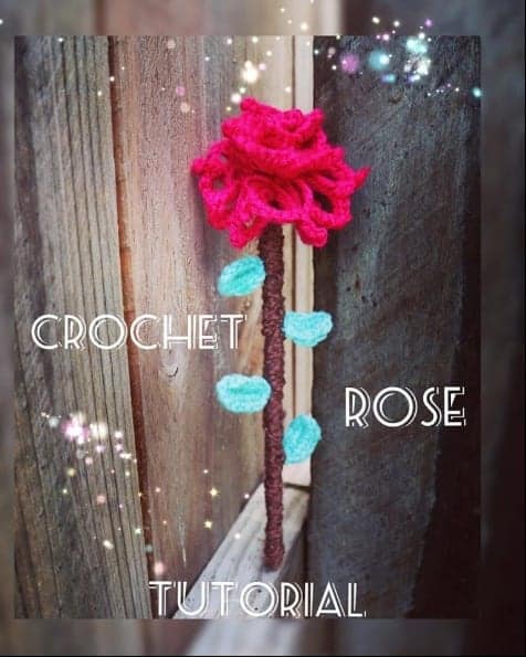 Crochet Rose Broomstick Pattern