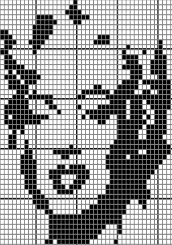 Marilyn Monroe Filet Crochet