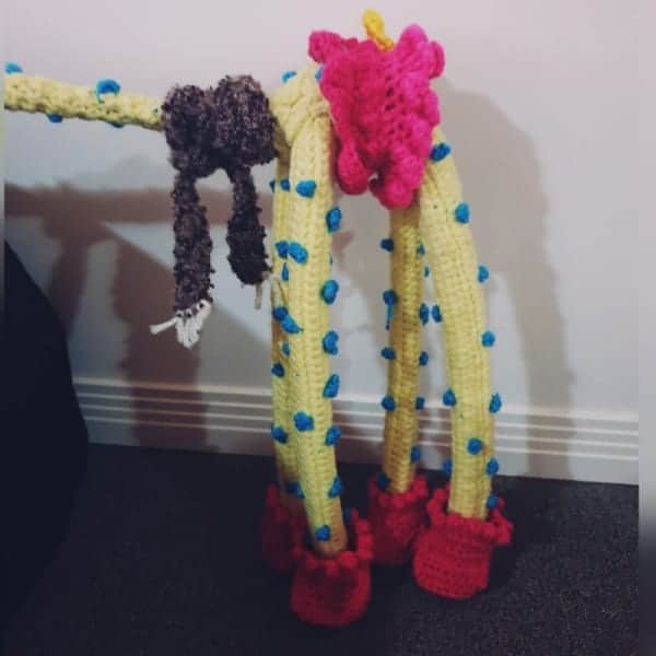 crochet giraffe tutu dress