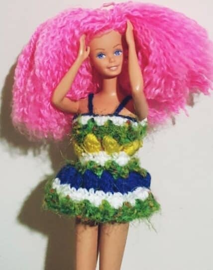 crochet barbie dress doll