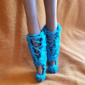 Crochet barbie boots crochet pattern