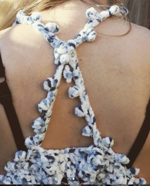 halter top straps free crochet pattern
