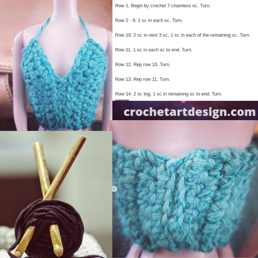 Chic Crochet Barbie Top