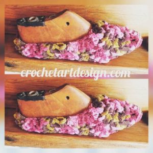 crochet hairpin slippers pattern