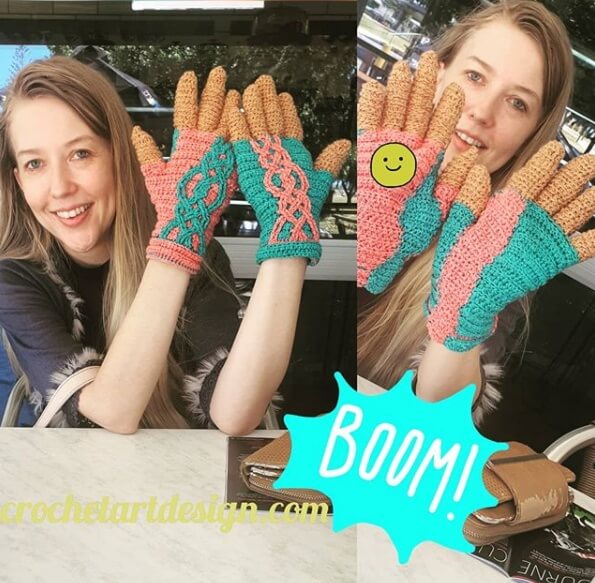 Crochet Cable Gloves