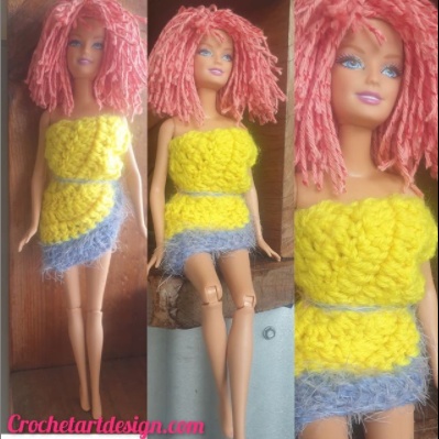 barbie doll upcycle