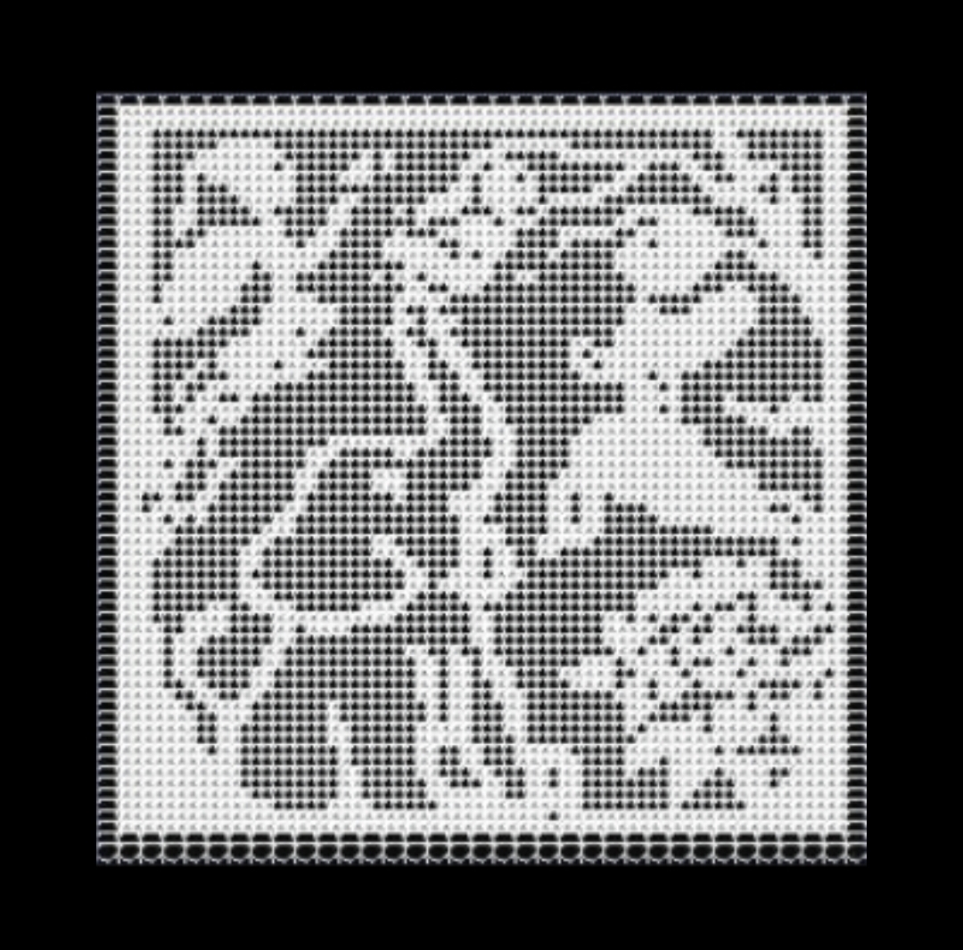 Elephant & Fairies Filet Crochet Pattern