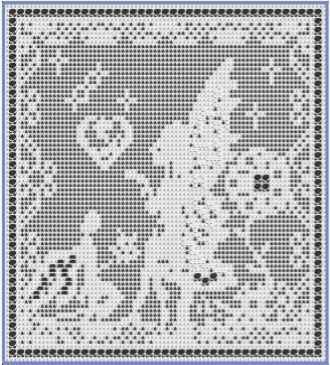 filet crochet fairy pattern