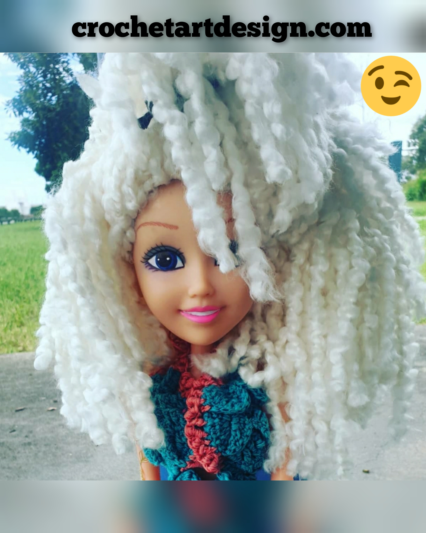 doll makeover doll upcycle with crochet doll clothes