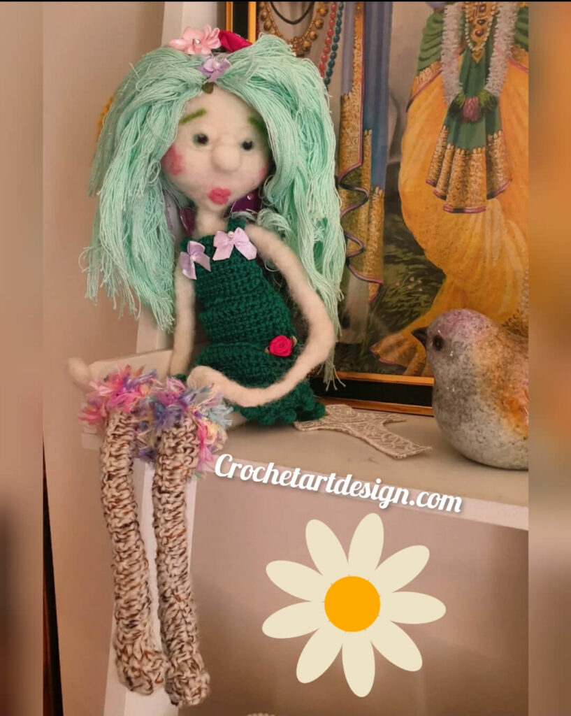Felted doll pure innocence