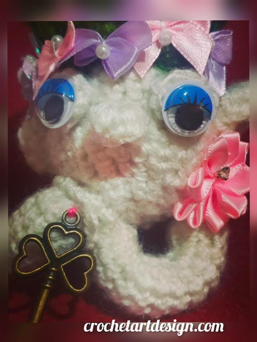 crochet doll paperweight
