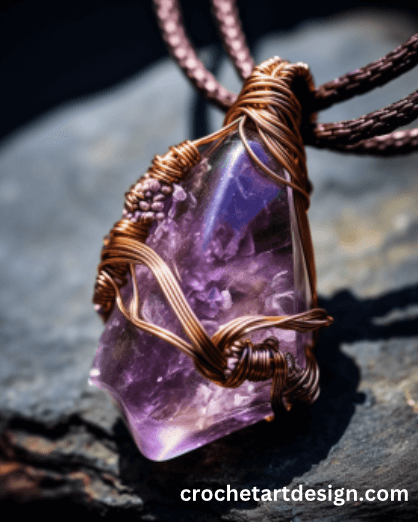 Wire Wrapped Amethyst necklace