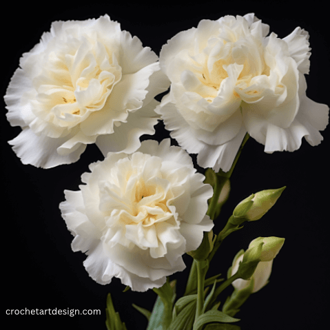 white carnations symbolism
