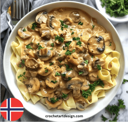Norwegian Mushroom Stroganoff Free Recipe